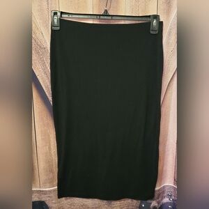 Forever 21, Womens Large, Black Midi Skirt